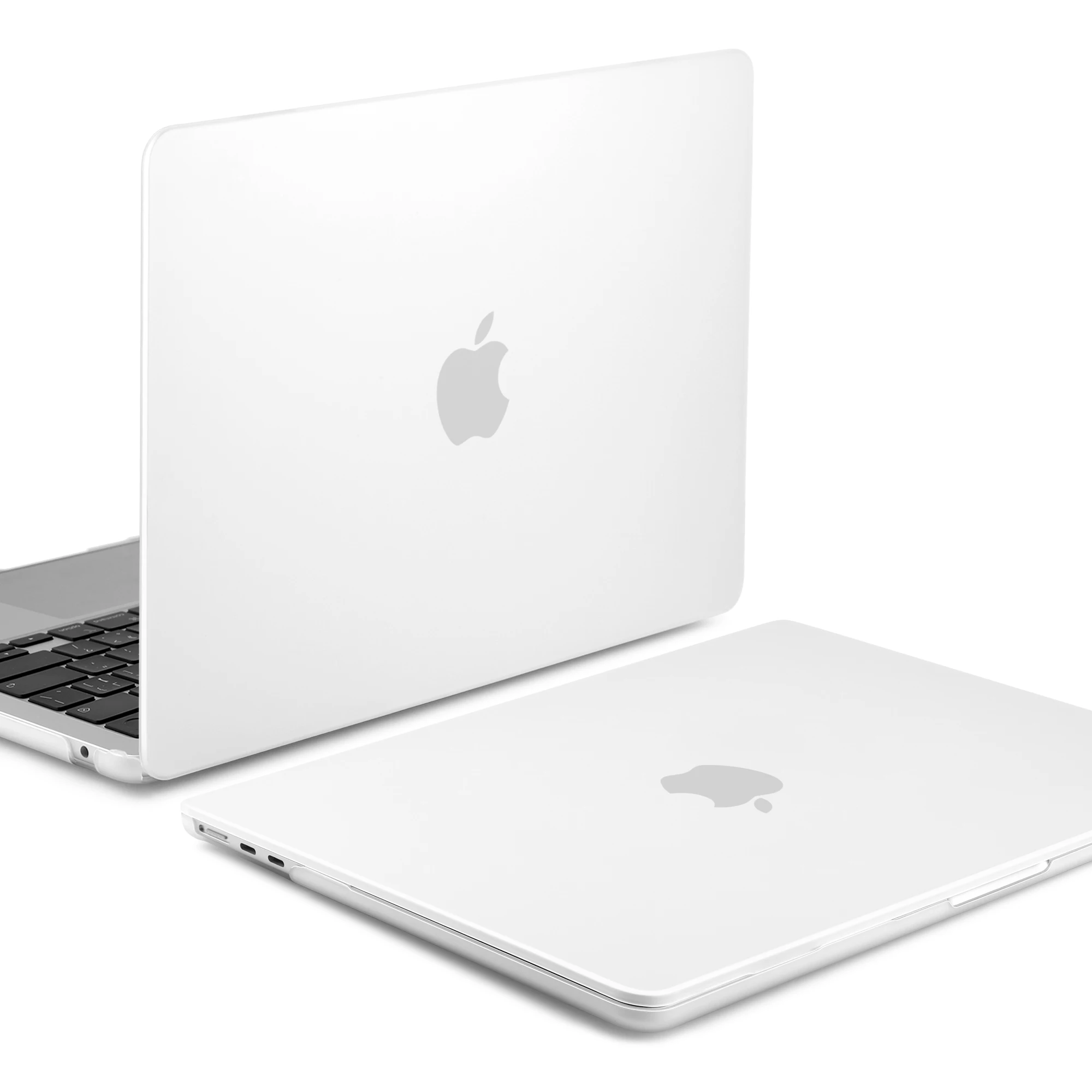 White color Case For MacBook Air Pro 13.3 M2 M1 A2338 A2337 A2179 A1932 Air13.6 15 M3 M2 Retina 12 13 15 16 inch With Touch Bar