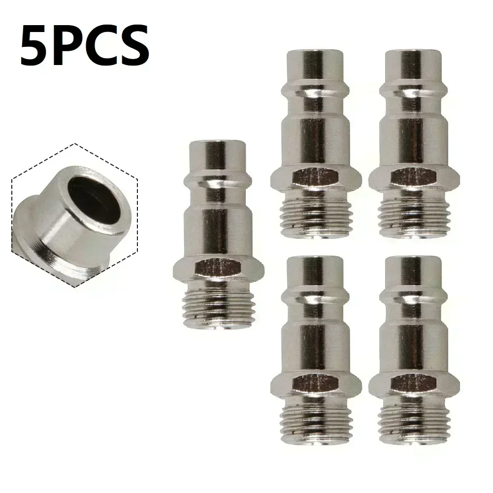 5Pcs Pneumatic Fitting European Standard EU Euro Type Quick Coupling Connector Coupler For CompressorMale Thread B SP Male Tool