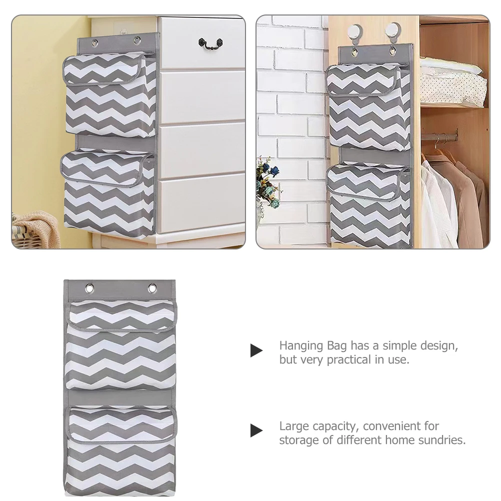 

Waterproof Hanging Storage Bag Wall Organizer Bedroom Hooks Oxford Cloth Lightweight Practical Home Storage Solution