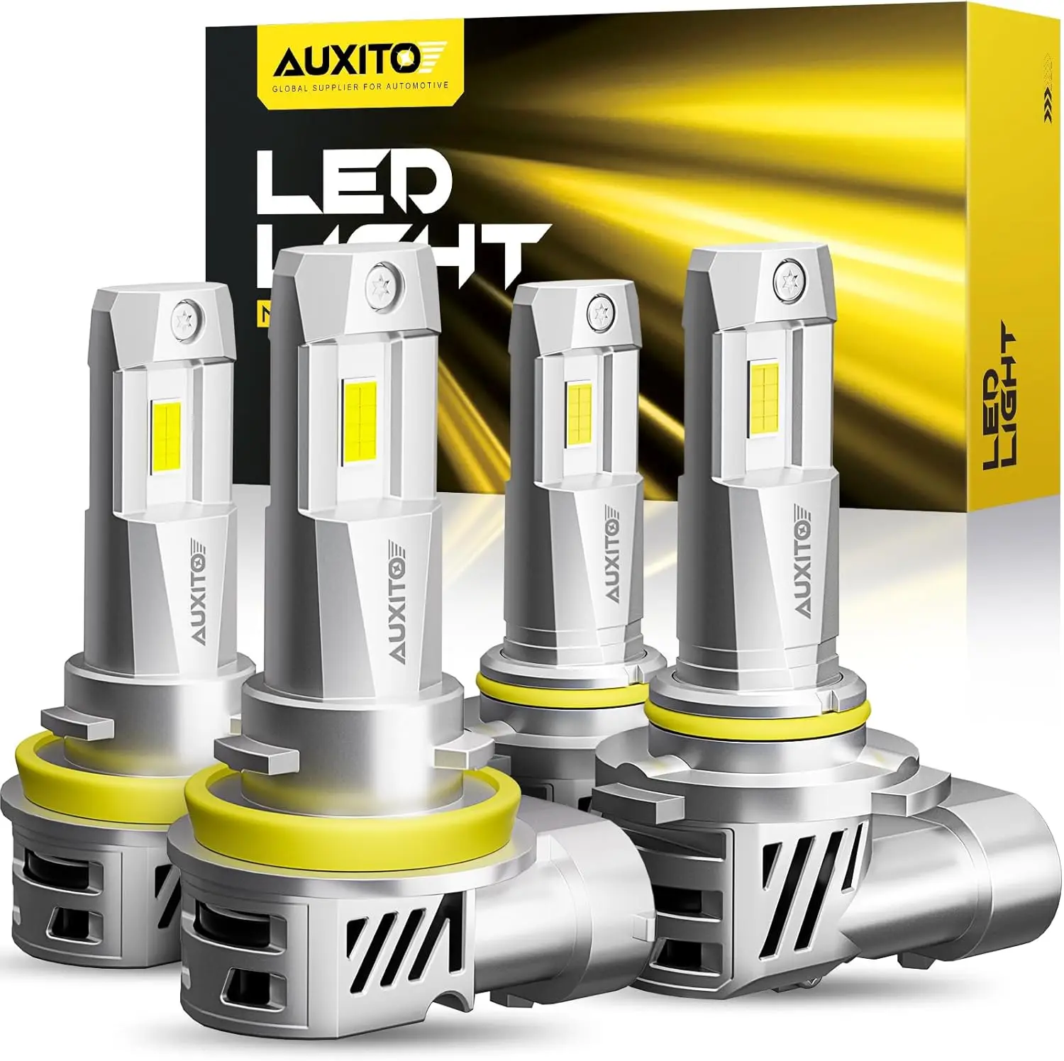 

9005/HB3 H11/H9/H8 Fog Light Bulbs, 62000LM 900% Brighter, Plug-N-Play IP68 Waterproof, Pack of 4