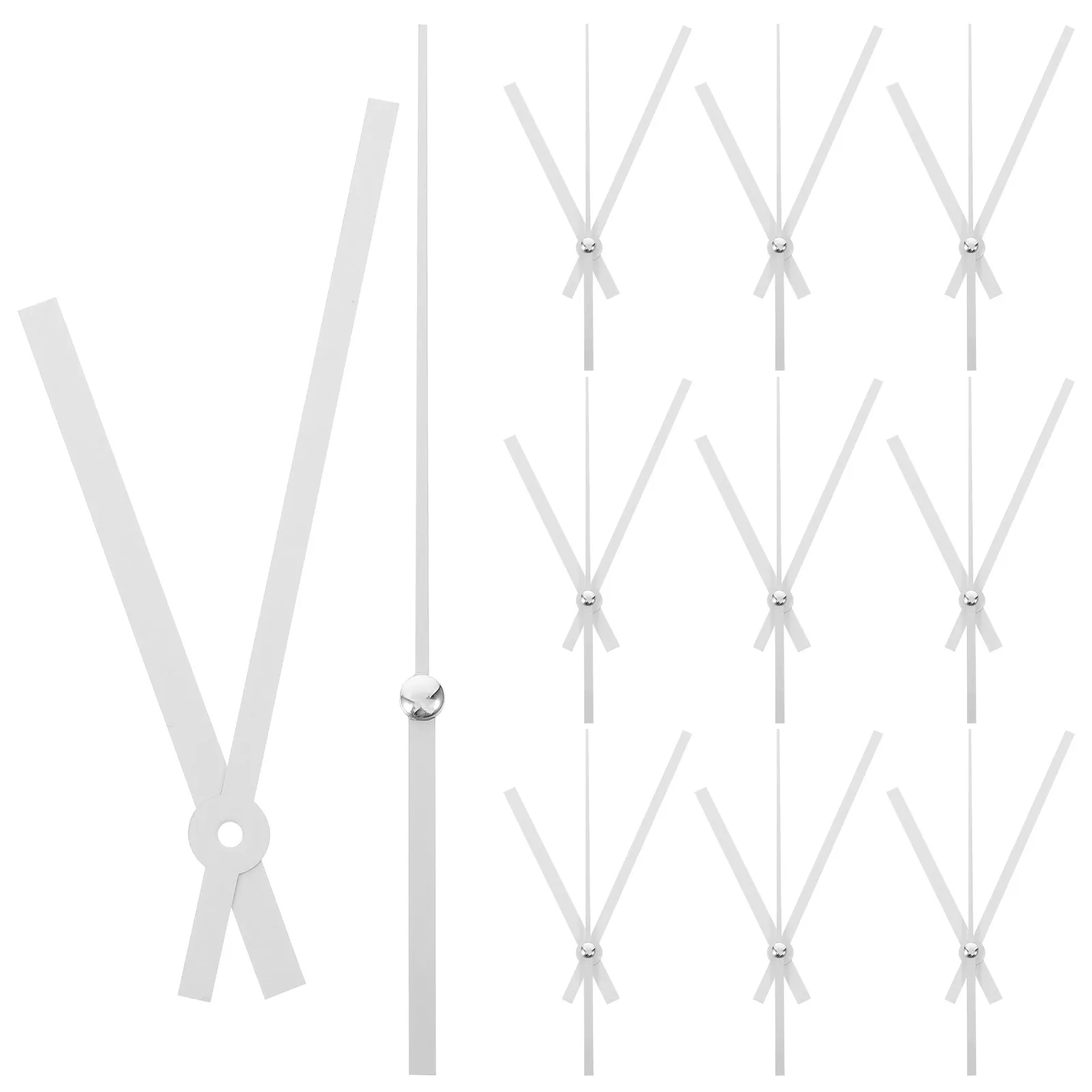 10 Sets Clock Spare Parts DIY Movement and Pointer Accessories Elegant Replacement Kit Hands Pointers