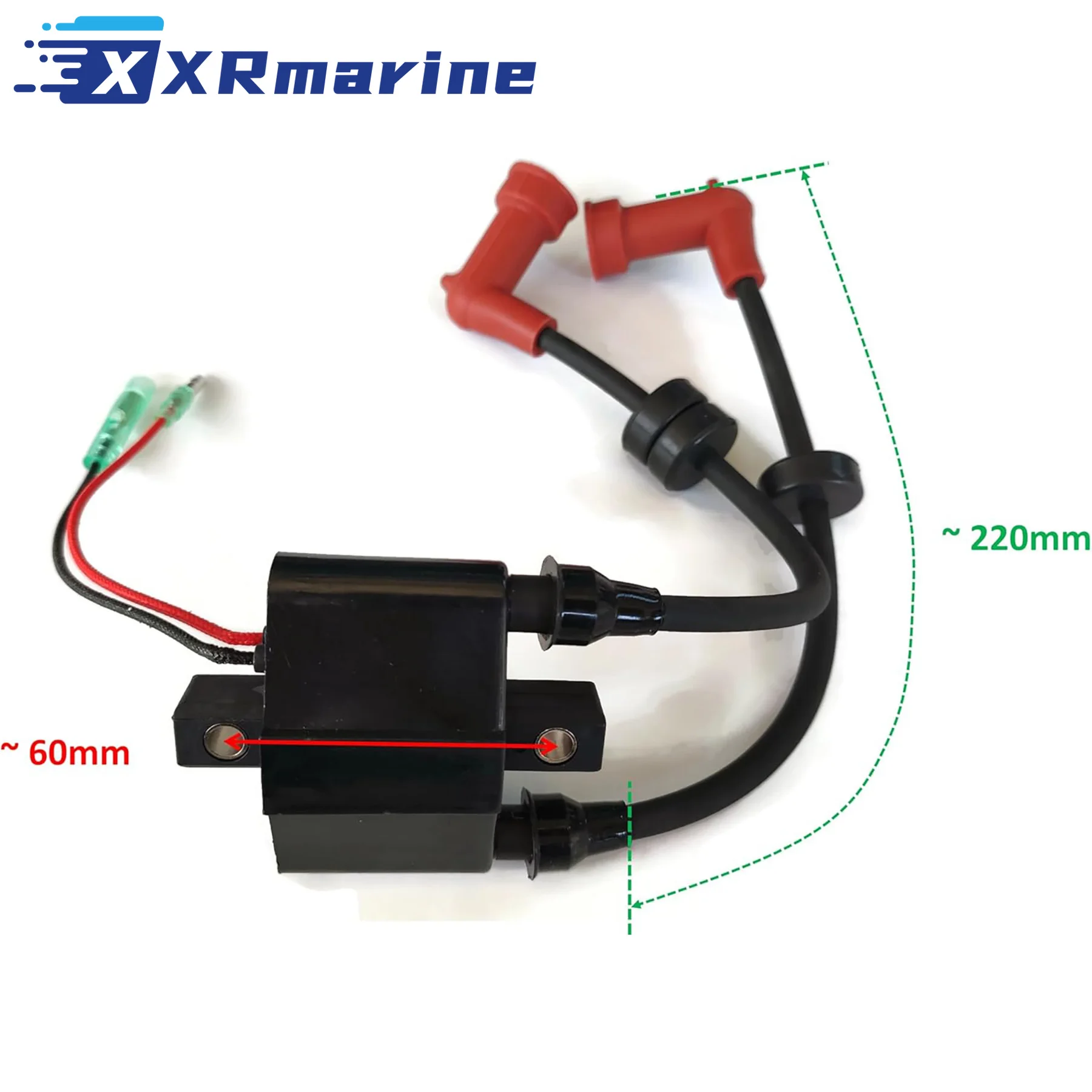 65W-85570 Ignition Coil Assy Fits for Yamaha 2/4 Stroke 8 9.9 13.5 15 20 25 45 48 HP Outboard Engines 6F5-85570-12 6G8-85570-21 view 2