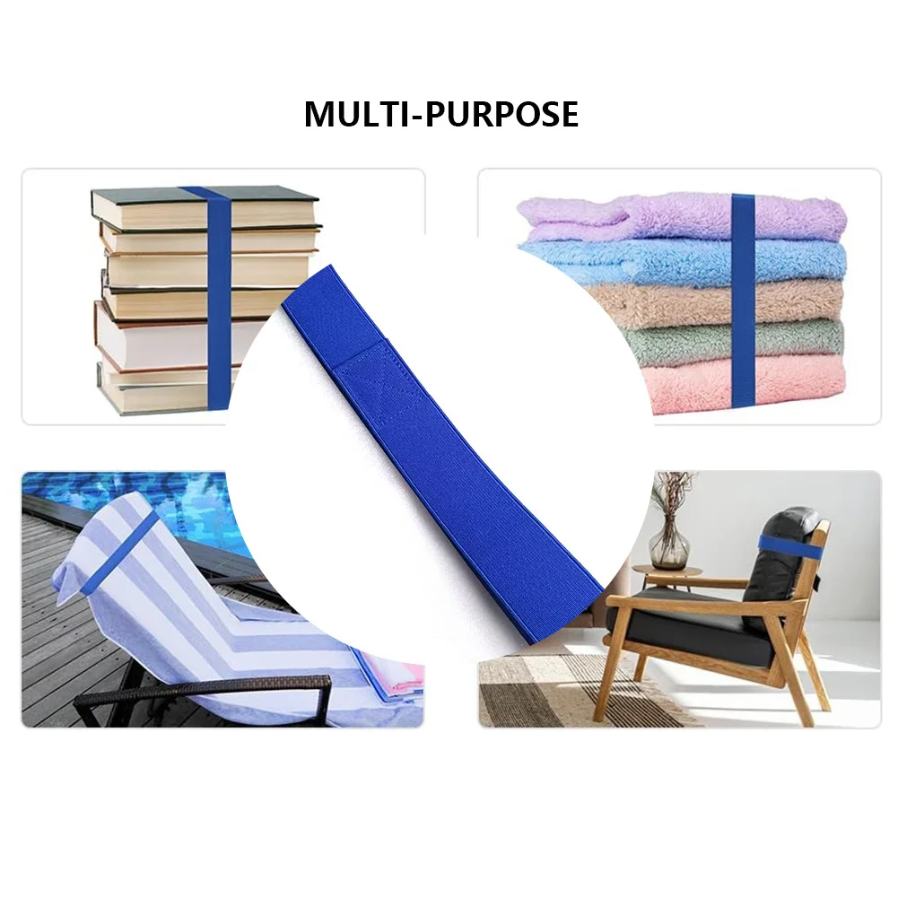 Beach Chair Towel Clip Portable Towel Beach Chair Bands Lightweight Sun Stretchable for Pool Party Camping view 4