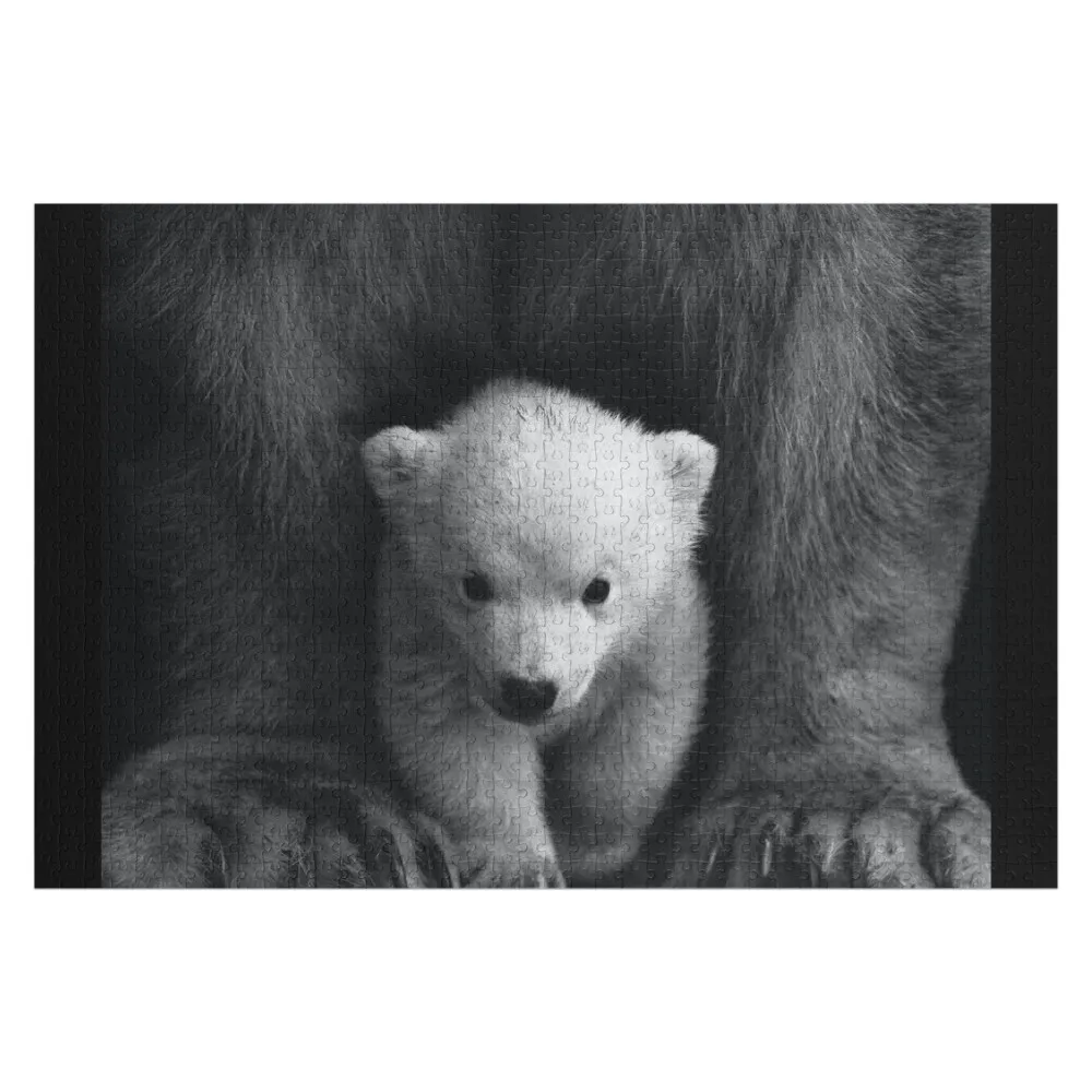 Polar Bear Cub in Mother Arms Jigsaw Puzzle Adult Wooden Anime Personalized For Kids Personalised Toys Puzzle