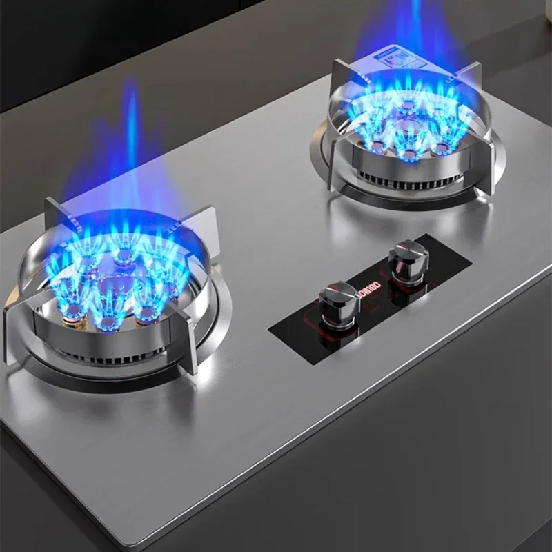 High power gas stove double stove household embedded natural gas liquefied gas desktop energy saving