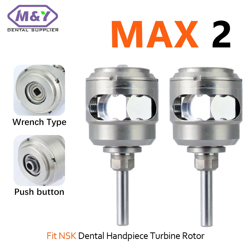 

Dental High speed Handpiece Cartridge Fit NSK Pana Max2 Ceramic Bearing Rotor Push Button/Wrench chuck dentistry Spare Parts