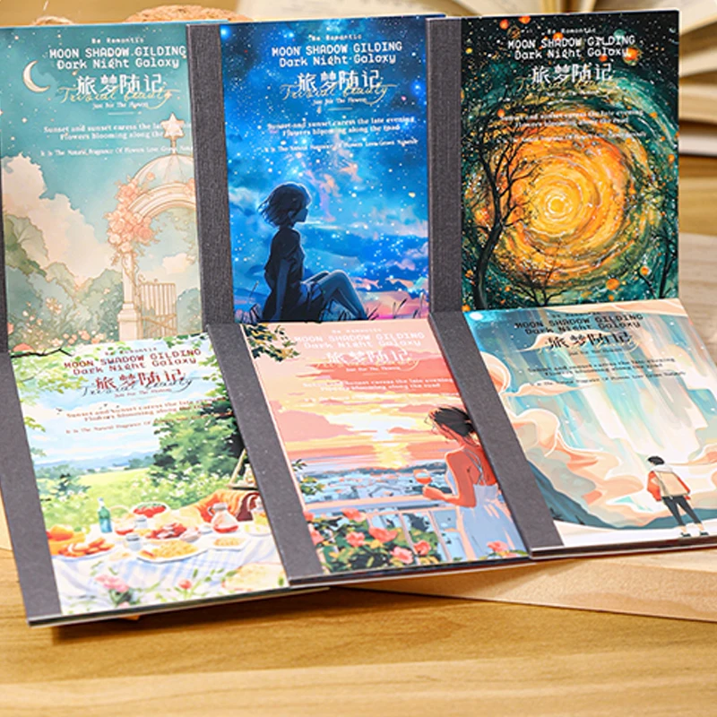 20 Stück Traveling Dreams Series PET gestanztes Aufkleberbuch Handbuch Collagenmaterial DIY Kalender Grußkarte Tagebuch Rahmen Scrapboo