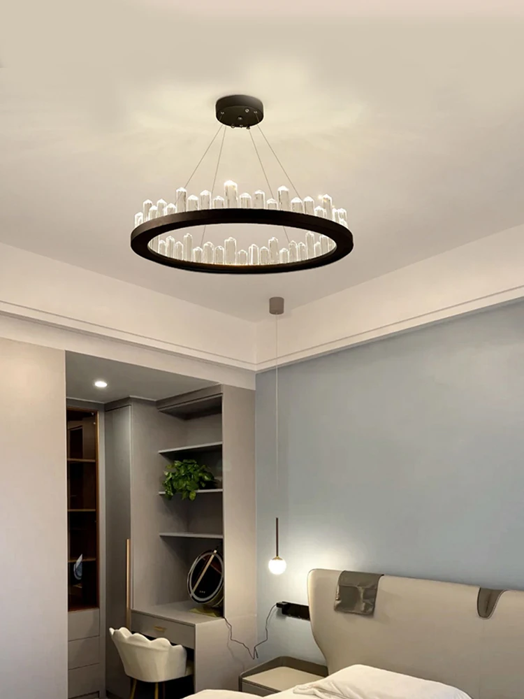 Modern Good Price Black Design Dining Room Crystal Chandelier Lighting for Hotel Lobby Villa Beauty Ceiling lamp