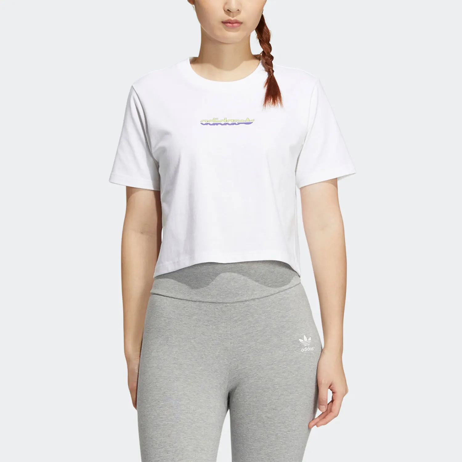 

Оригинальная женская повседневная спортивная футболка Adidas Trefoil New Season с коротким рукавом HP0099