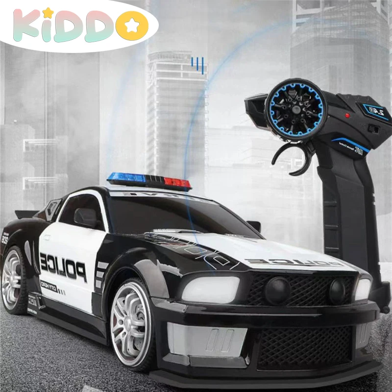 1/12 RC Car Police High Speed Cars Super Fast Remote Control Toy with Lights Racing Drift Vehicle Toys for Boys Birthday