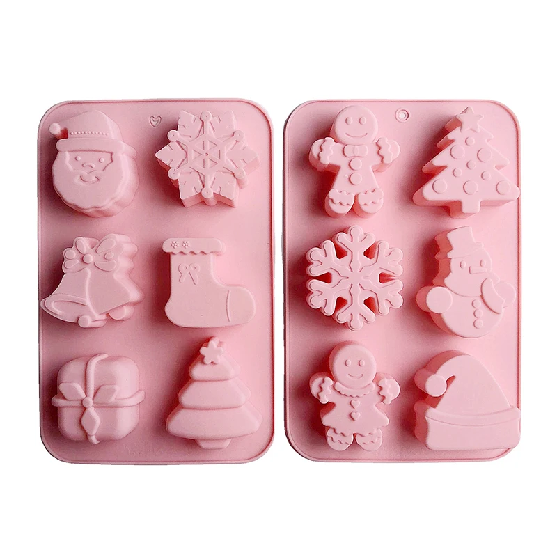 Biscuit Tools Christmas Decorations Pastry Chocolate Cake Cutter Decoration Molds Baking Embossing DIY Snowflake Coocie