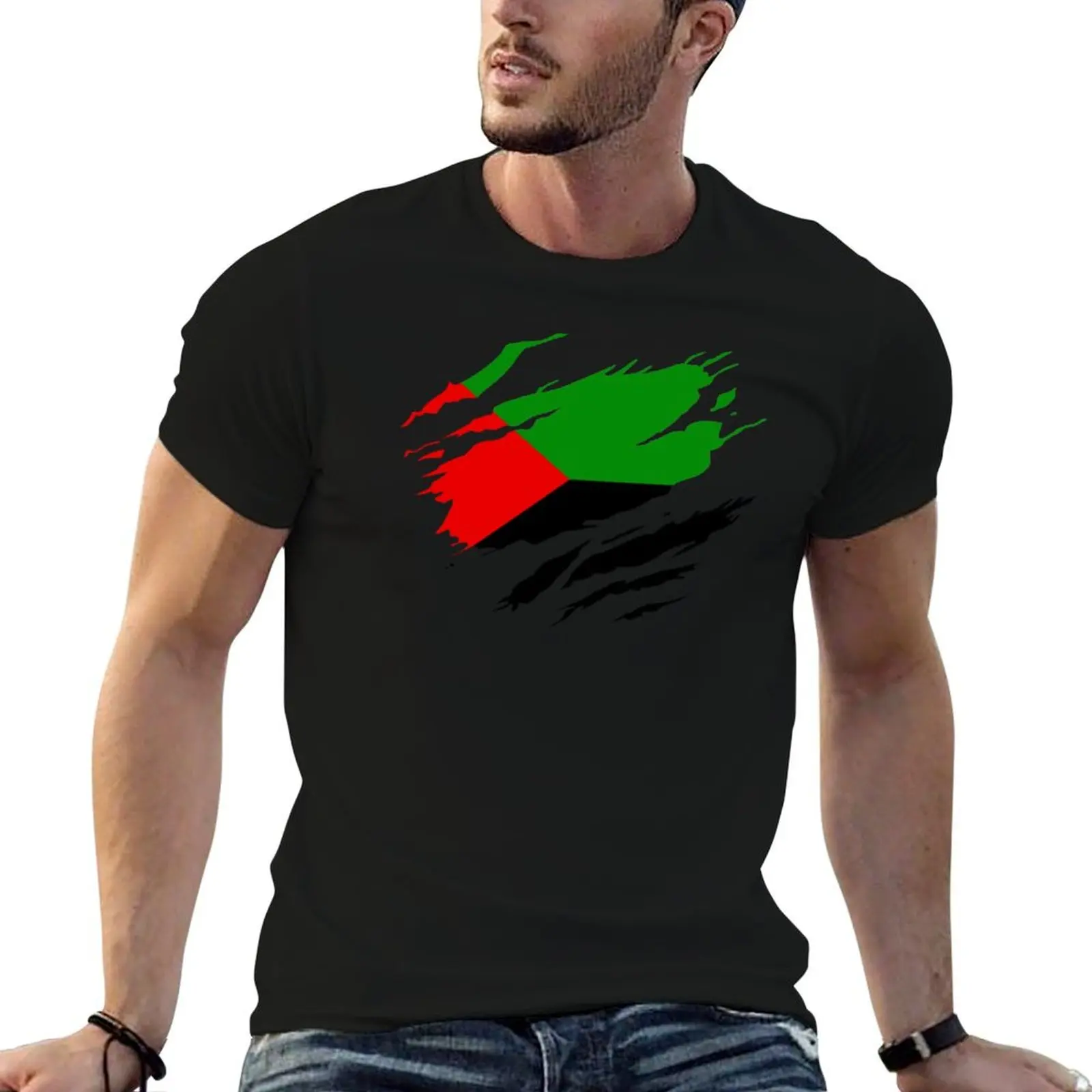 Torn Style Martinique Flag T-Shirt t shirt man designer man graphic t shirt T-Shirt