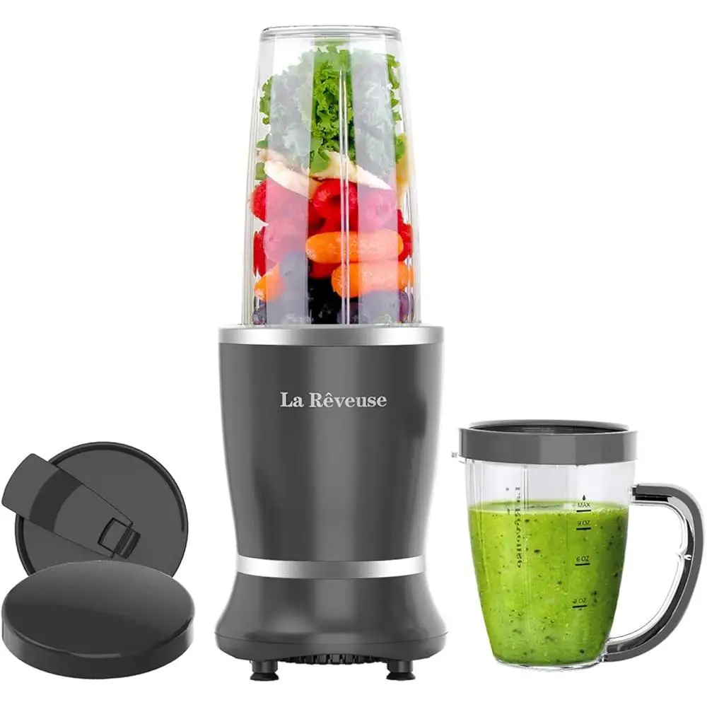 Retro Blender Personal Smoothie Maker 300W 250W Compact Design Multiple Cup Size Chopping Blending Grinding On-The-Go Use