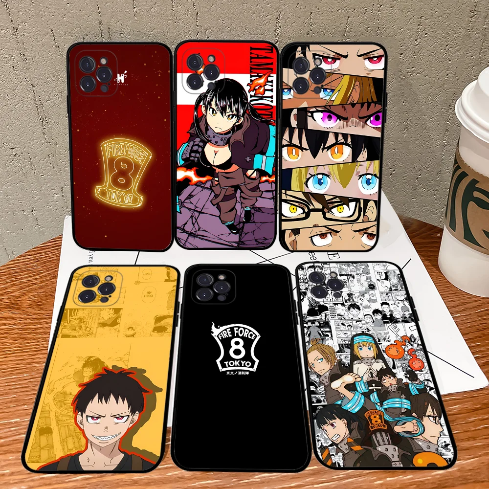 

Fire Force Phone Case For iPhone 15 14 11 12 13 Mini Pro XS Max Cover 6 7 8 Plus X XR SE 2020 Funda Shell