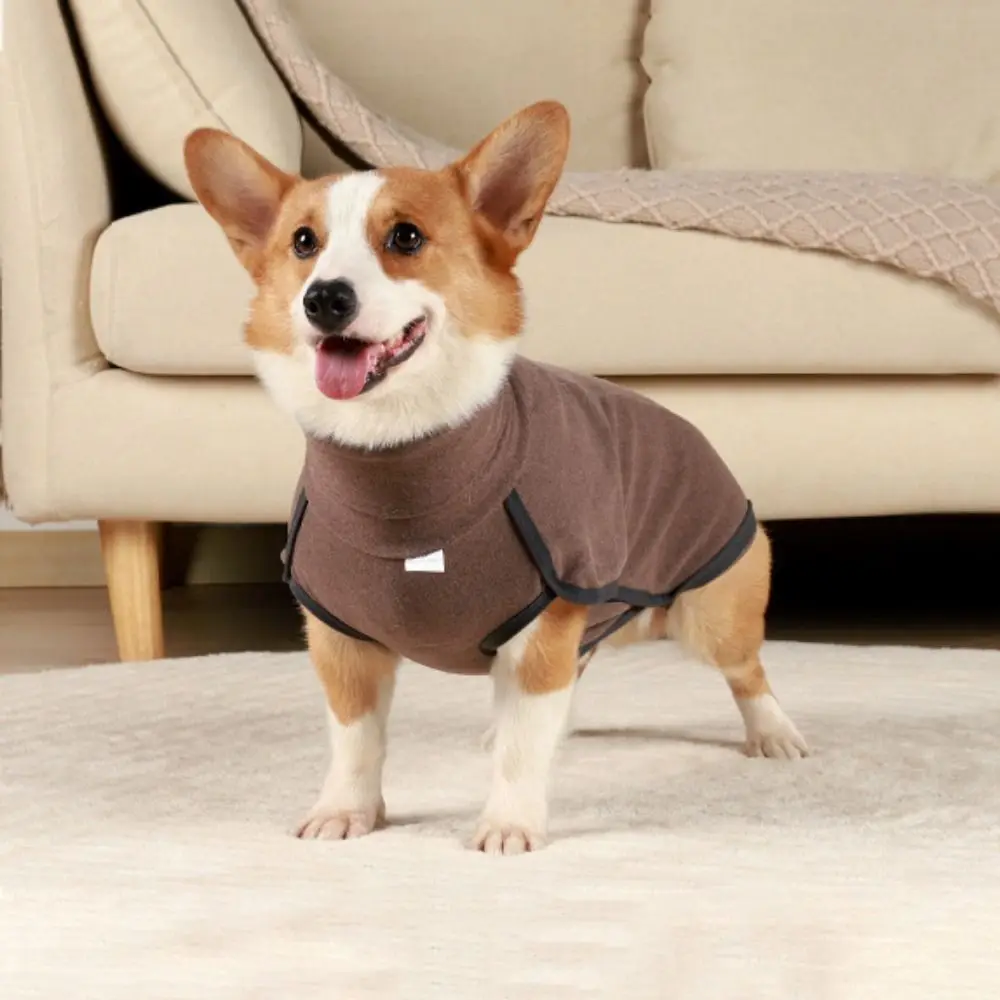 Practical Elastic High Collar Pet Jacket Soft Warm Dogs Vest Dog Winter Sweatshirt Comfortable Dog Base Coat for Dogs Puppy