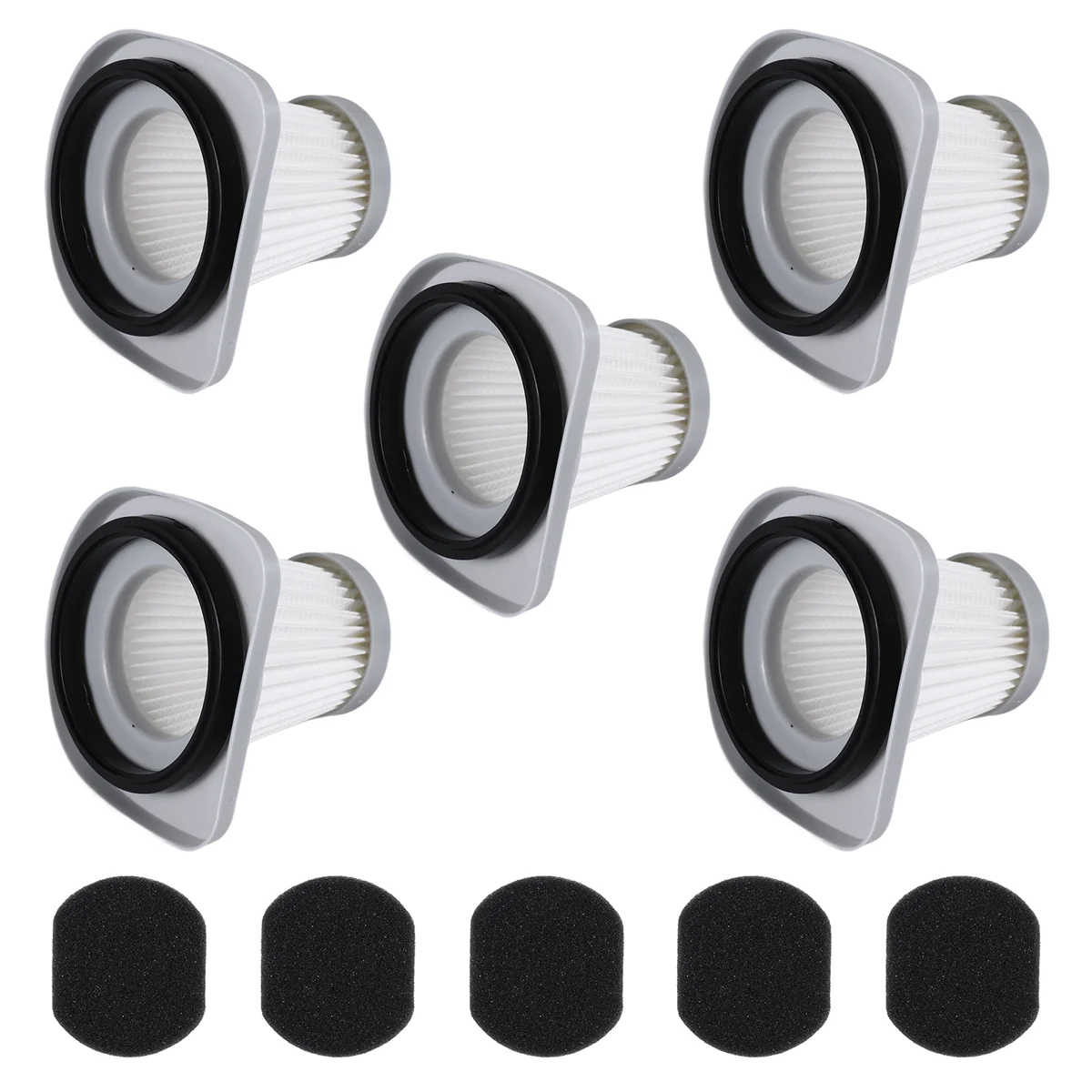 Filtro HEPA para Midea Handheld Aspirador de pó, Acessórios, Haipa Filtro, SC861, SC861A, 5pcs por conjunto
