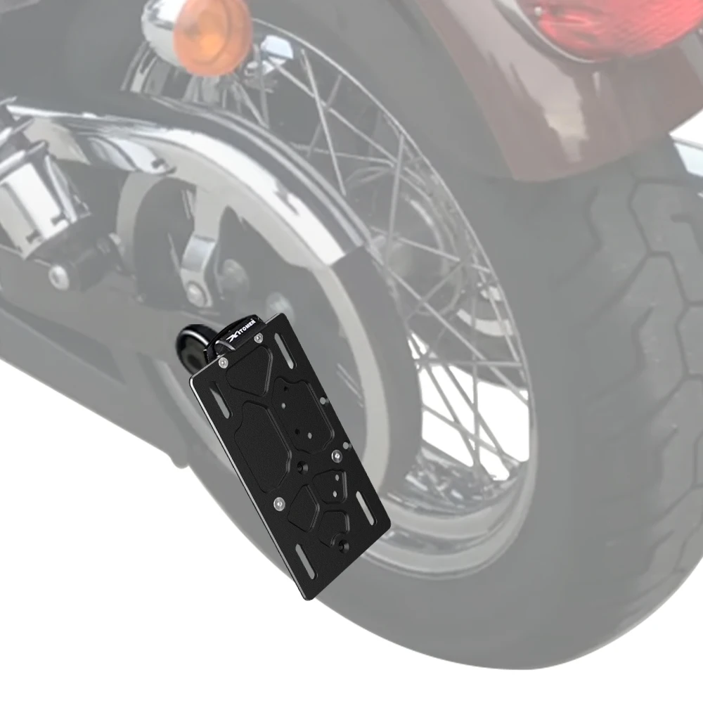 Motorcycle Side Mount License Plate Holder Bracket Fender Eliminator Kit Davidson Dyna Softail Sportster 2008-2016 For Harley - view 6