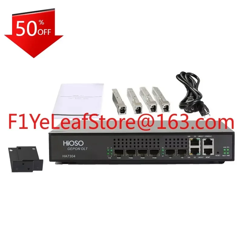 mini 4pon fiber optic equipment epon olt including 4sfp px20+++ 4port epon