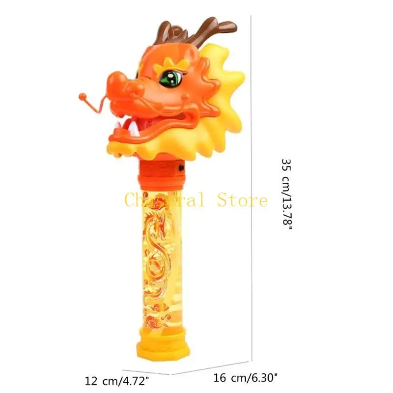 E7ce LED Dragon Bubble Machine Chinese Nieuwjarige festival Bubble Maker Toy Party Decor