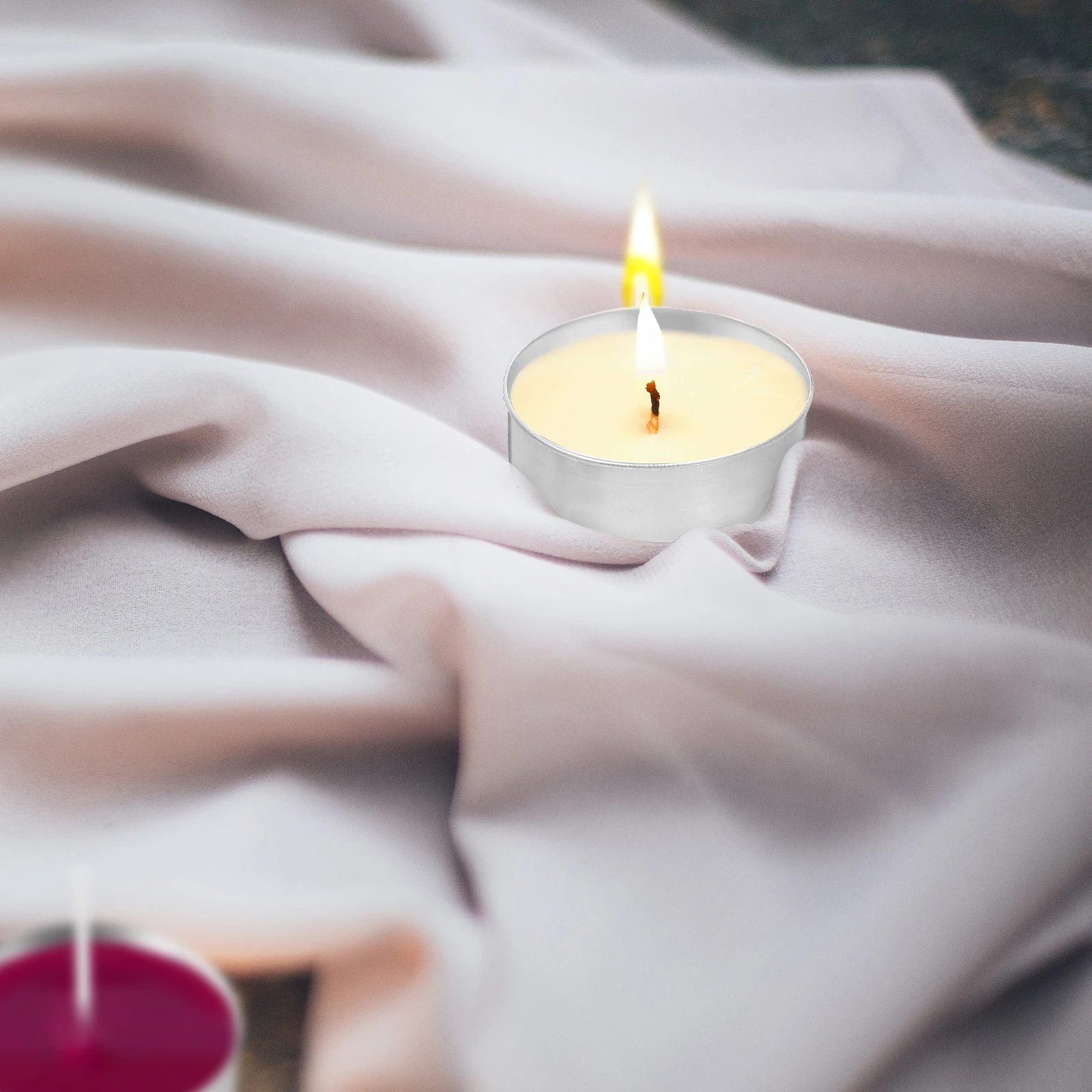 

DIY Scented 200pcs Aluminum Tea Light Tins Empty Cases for Wax Making Craft Molds Holder Supplies