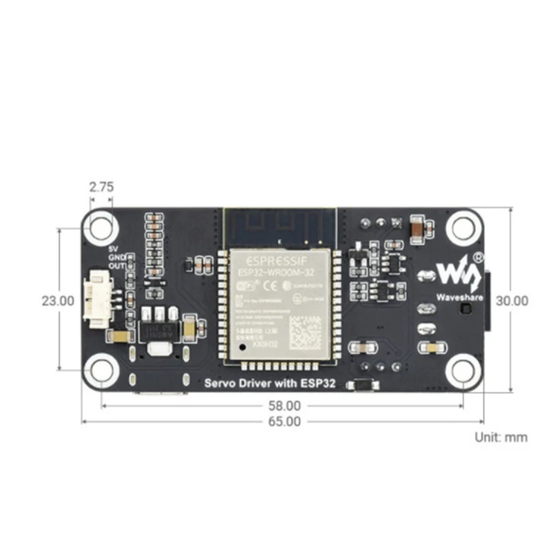 Esp32 Servo Drive Expansion Board 6-12V Built-In Wf And Bluetooth Remotely Controlled And Adjusted Serial Bus Control