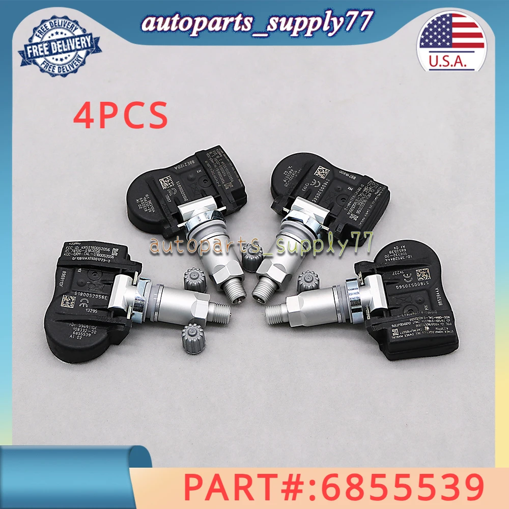 

4Pcs 6855539 70735510 Tire Pressure Sensor TPMS 36106881890 36106856209 for BMW F20 F21 F22 F23 F30 F31 F34 F45 F46 F80 F87