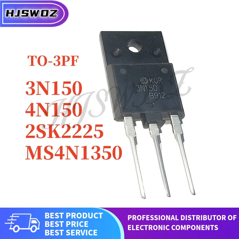 5PCS 3N150 STFW3N150 K2225 2SK2225-E MS4N1350 4N150 STFW4N150 TO-3PF MOSFET tube original Brand New In Stock