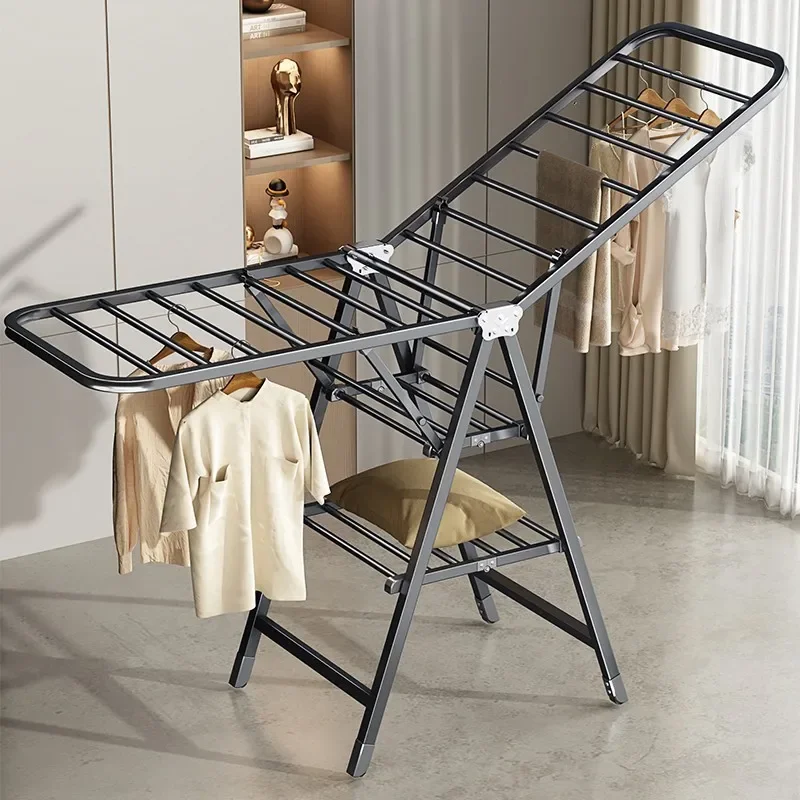 Floor Folding Drying Rack for Household, Bedroom Balcony Clothes Rack, Baby Cool Hanging Rod, Sun Quilt