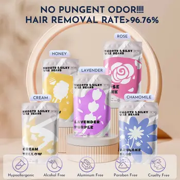 WUWUVISTA 除毛套裝,23 件套,聖誕禮物,硬蠟除毛套裝,含加熱器和蠟豆,適用於身體/臉部/巴西式除毛/敏感肌膚。 8 最佳銷售 硬蠟 - №5