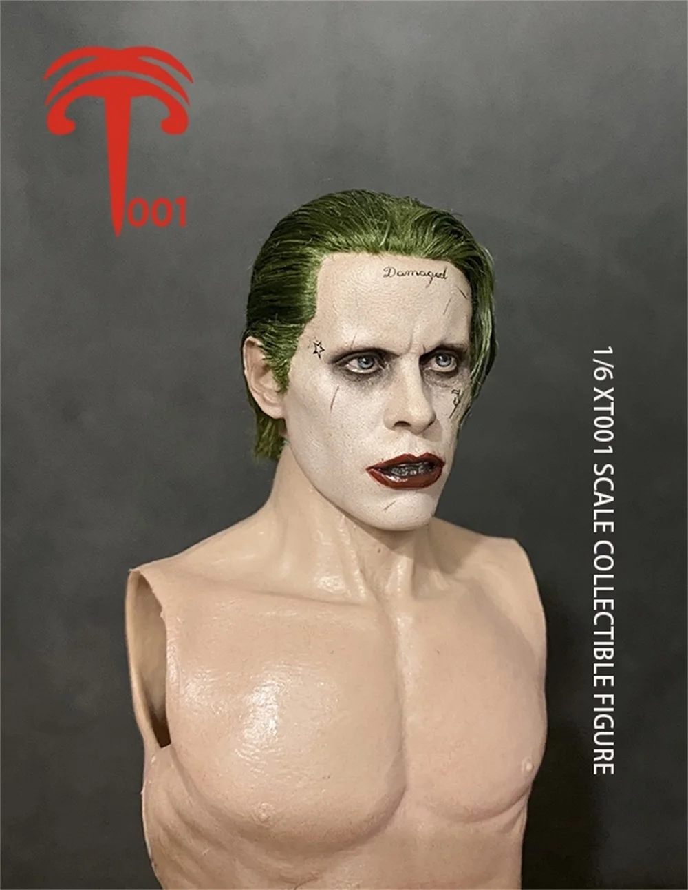 

XT001 1/6 Male Man Clown 100% Handmade Head Sculpture Carving Hair Transplant Fit 12" PH DAM 3A TBL Body Action