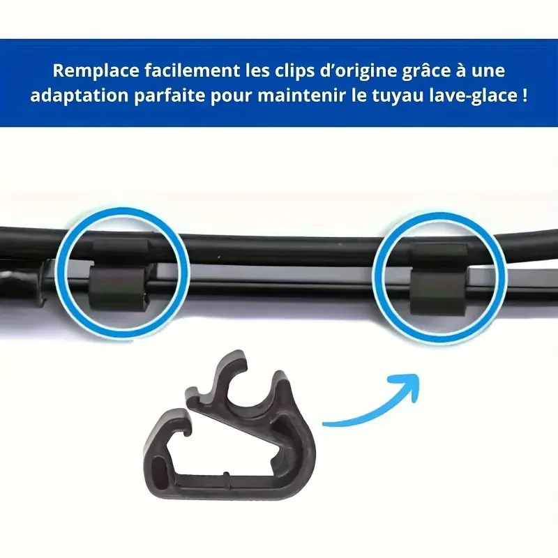 

6 шт., зажим для распылительной трубы стеклоочистителя для Peugeot 3008 (P84) 5008 (P87) 408x для Citroen C5 Aircross C5x, аксессуары для автомобильных стеклоочистителей