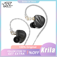 KZ Krila Wired Earphone HIFI 1DD+1BA High-end Tunable Balanced Armature In-ear Earbuds Ergonomics PC Gamer Gift