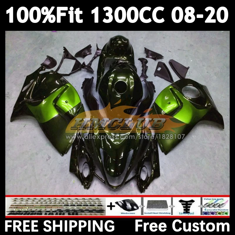 Dark green Fairing For SUZUKI Hayabusa GSXR1300 2008 2009 2010 2011 2012 2013 39No.130 GSXR 1300 2014 2015 2016 2017 2018 2019