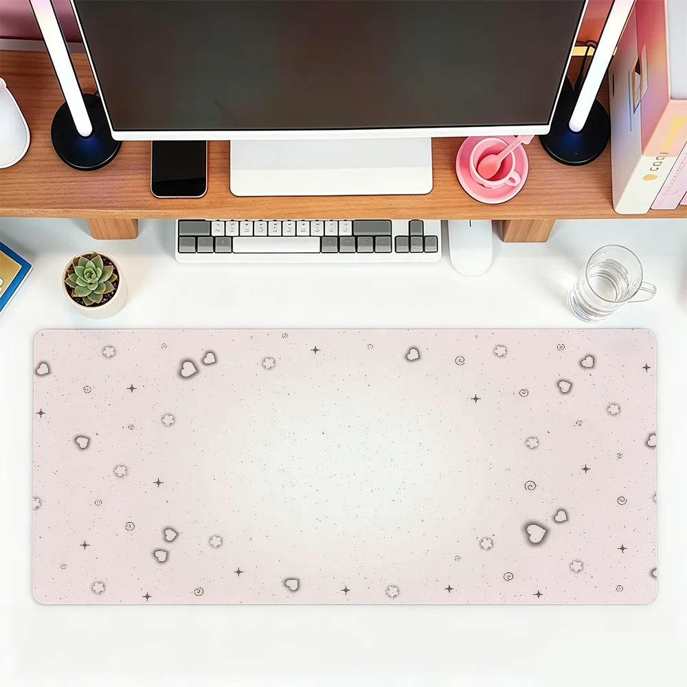 Gradient Heart Mark Fashion Mouse Pad For Office Gaming And Keyboards Non-Slip Large Waterproof
