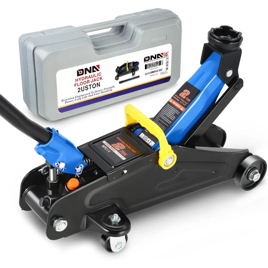 

Low Profile Hydraulic Trolley Service Floor Jack 2 Ton 4000 lbs Capacity Lifting Range 5.113 Blue TOOLS00474