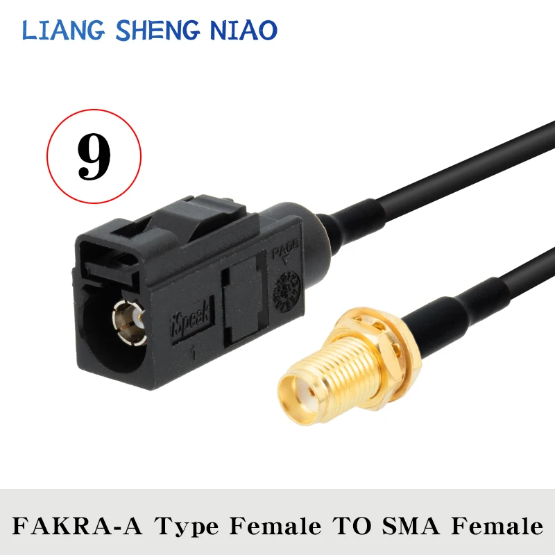 Imagem -03 - Fakra A-masculino e Feminino Rg174 Cabo Coaxial Rádio de Carro por Satélite Gsm Telefone Celular 50ohm Telemática Cabo de Extensão