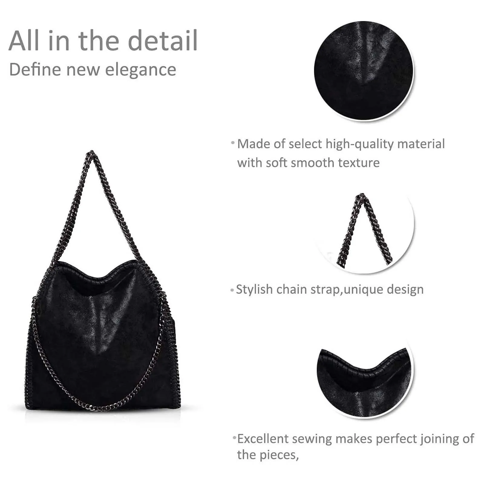 Bag Soft Leather One Shoulder Shopping Bag Leisure Tot Bag