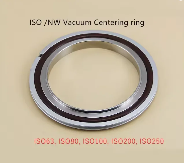 ISO63 ISO80 ISO100 ISO160 ISO200 ISO250 تركيبات أنابيب مكنسة من الفولاذ المقاوم للصدأ قوس مركزي مع المطاط الفلور O-حلقة 304 #3