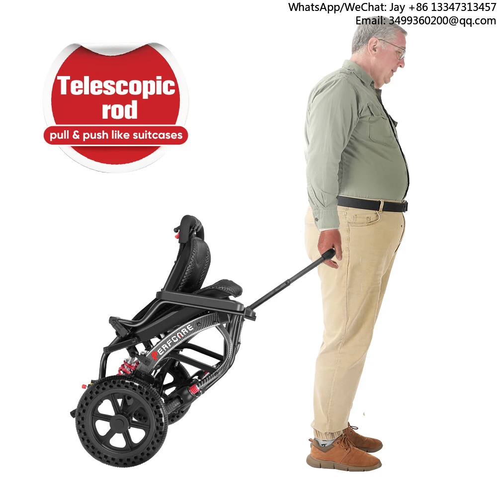 

Aluminum Alloy Ergonomic Comfort Foldable Portable Lightweight Manual Wheel Chair Hospital Disabled Travel Mobility Wheelchair