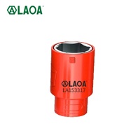 LAOA Chrome Vanadium Steel Insulated Hex Socket 3/8 Inch Drive For New Energy Vehicle Maintenance Tool