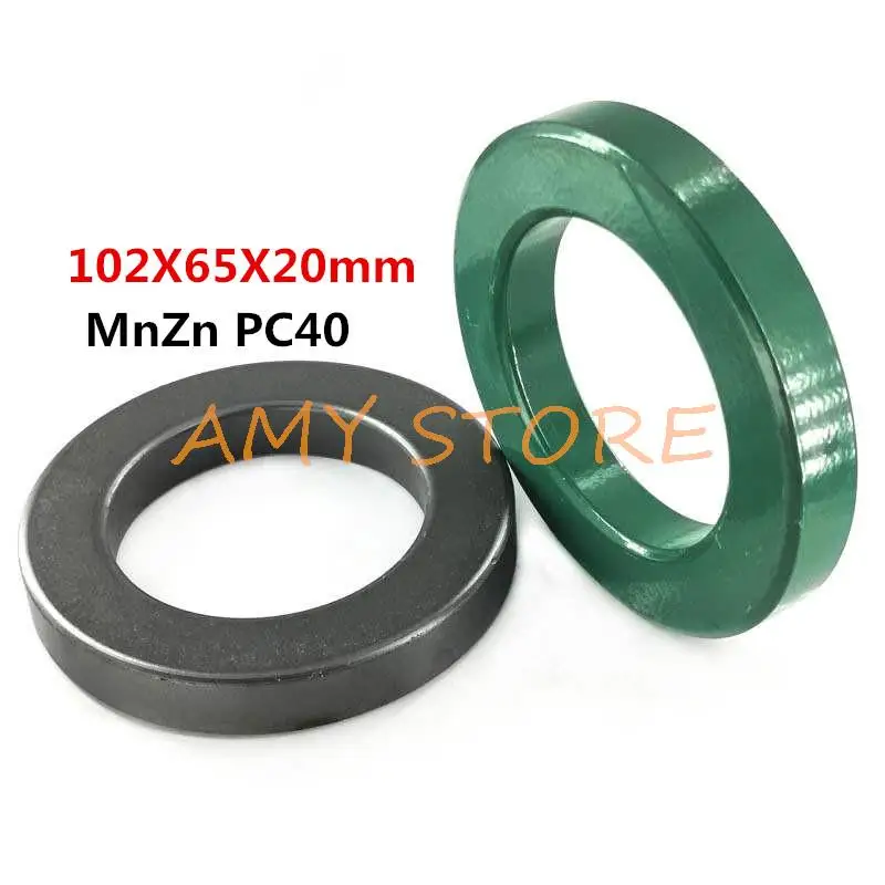 1pc Transformer Ferrite Core 102X65X20mm 4X2.6X0.8 inch High frequency transformer magnetic ring MnZn PC40 Material