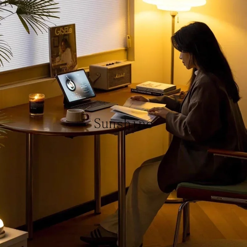 شقة منزلية صغيرة قديمة من الفولاذ المقاوم للصدأ قابلة للسحب وطاولة طعام وكرسي #5