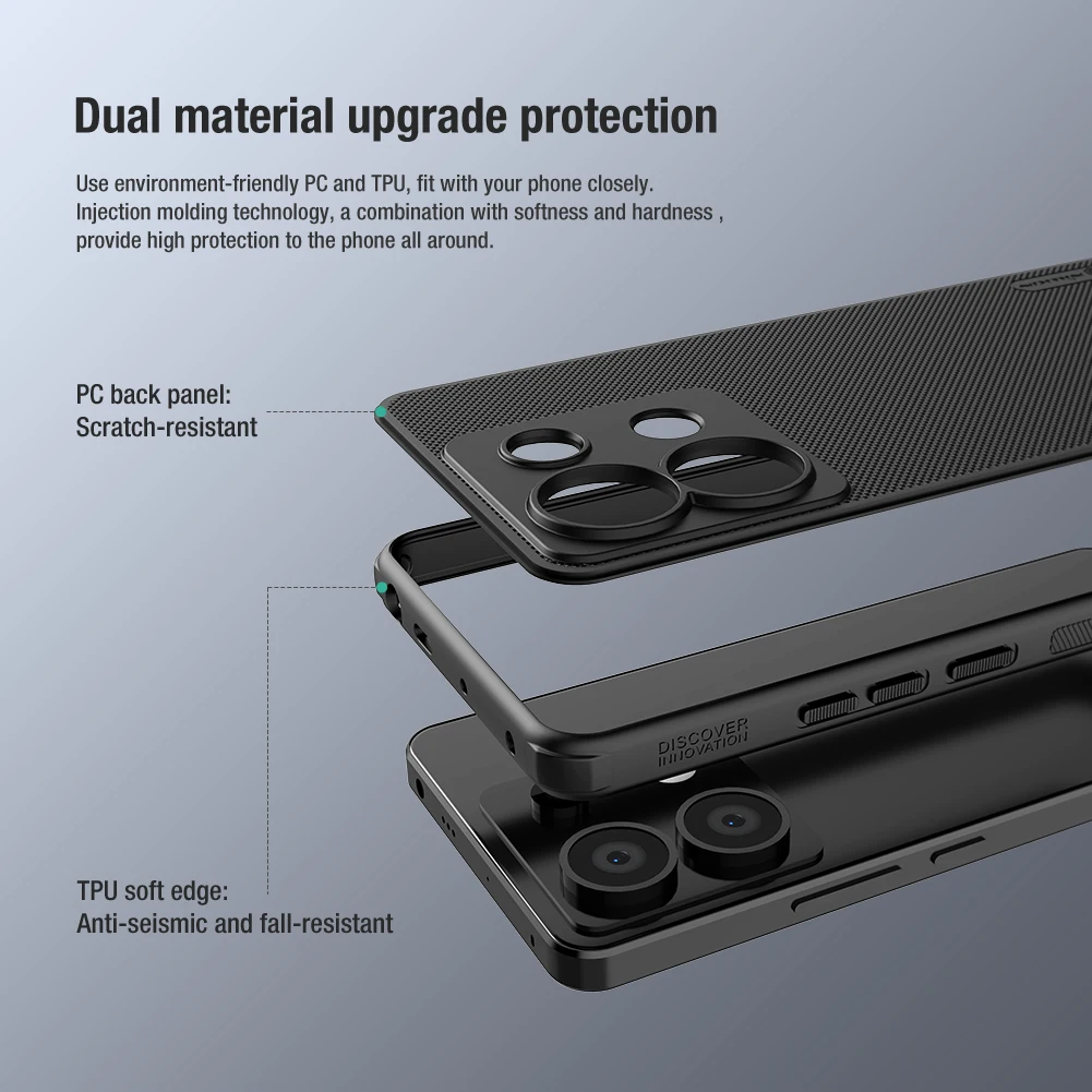 Nillkin for Xiaomi Redmi Note 13 Pro 5G Case Frosted Pro 360 PC TPU Bumper Matte PC TPU full Back Cover