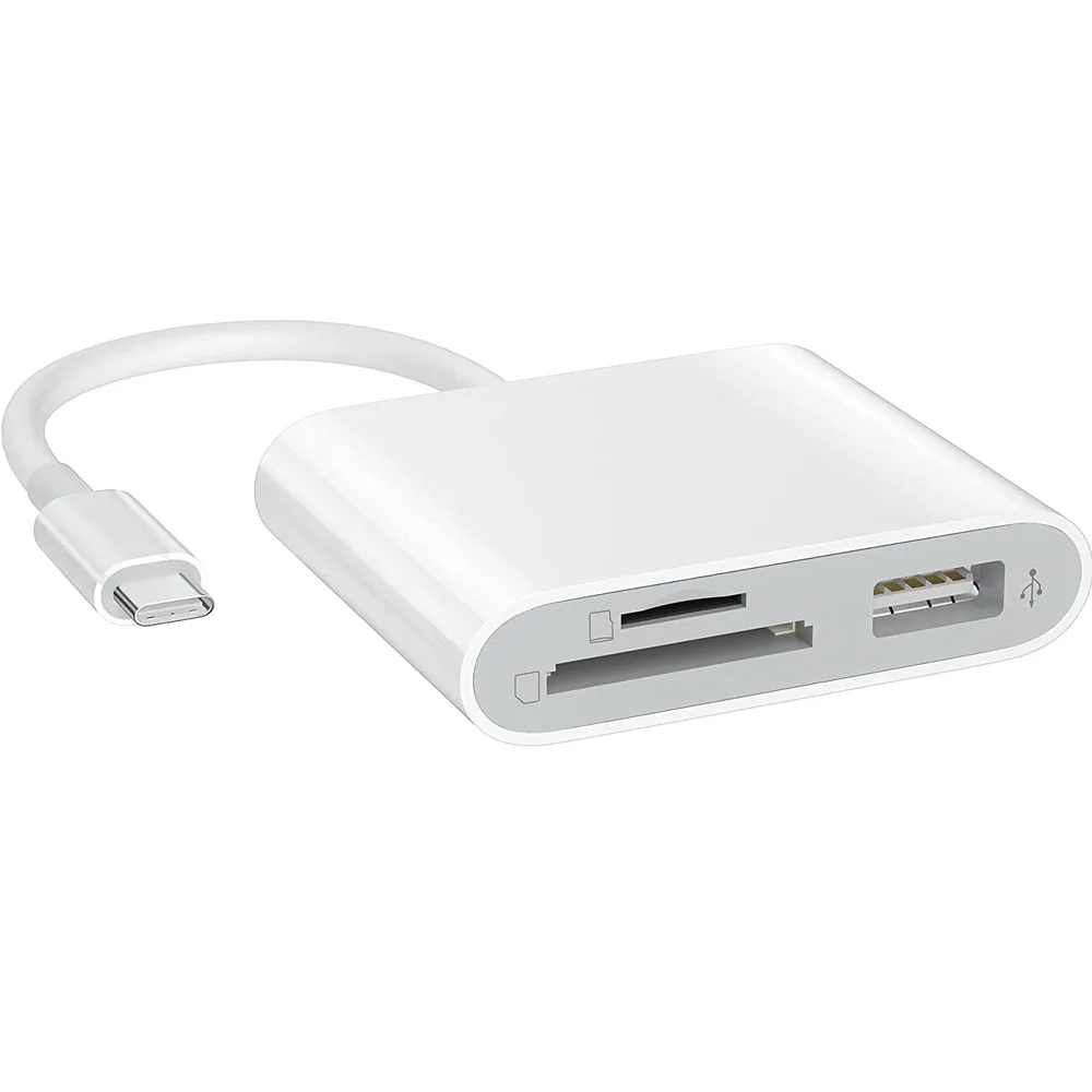 

Устройство для чтения карт памяти USB C на SD, с USB 3,0, Thunderbolt на Micro SD, TF, 3 в 1, для iPad Pro MacBook Pro/Air iMac M1 XPS13/1