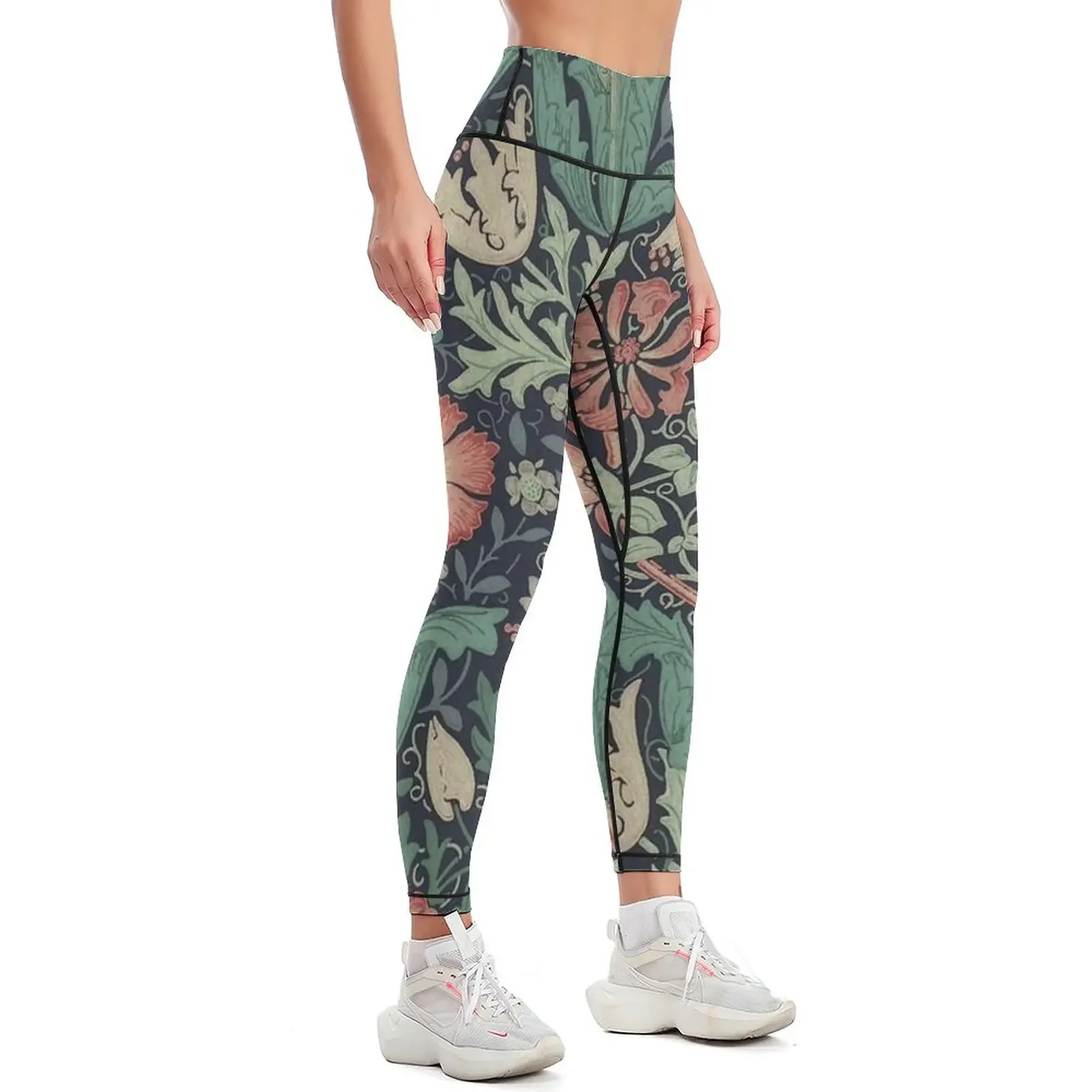 Botanical Nature Exhibition - William Morris Leggings Fitness's gym clothes Women's fitness for fitness Womens Leggings