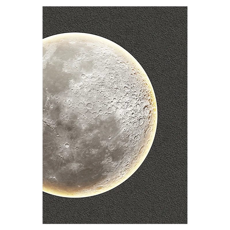 

Physical painting three-dimensional moon wabi-**** wind Italian minimalist floor painting living room decorative painting porch