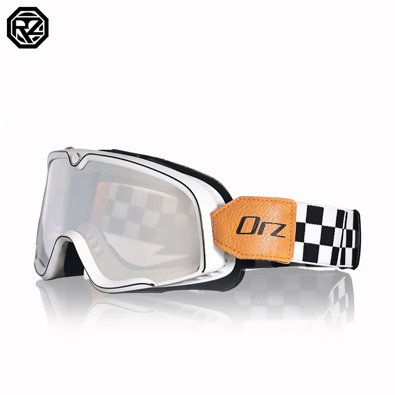 ORZ parabrezza moto cambia colore occhiali Retro mezzo casco fuoristrada moto antivento, antisabbia, antipolvere