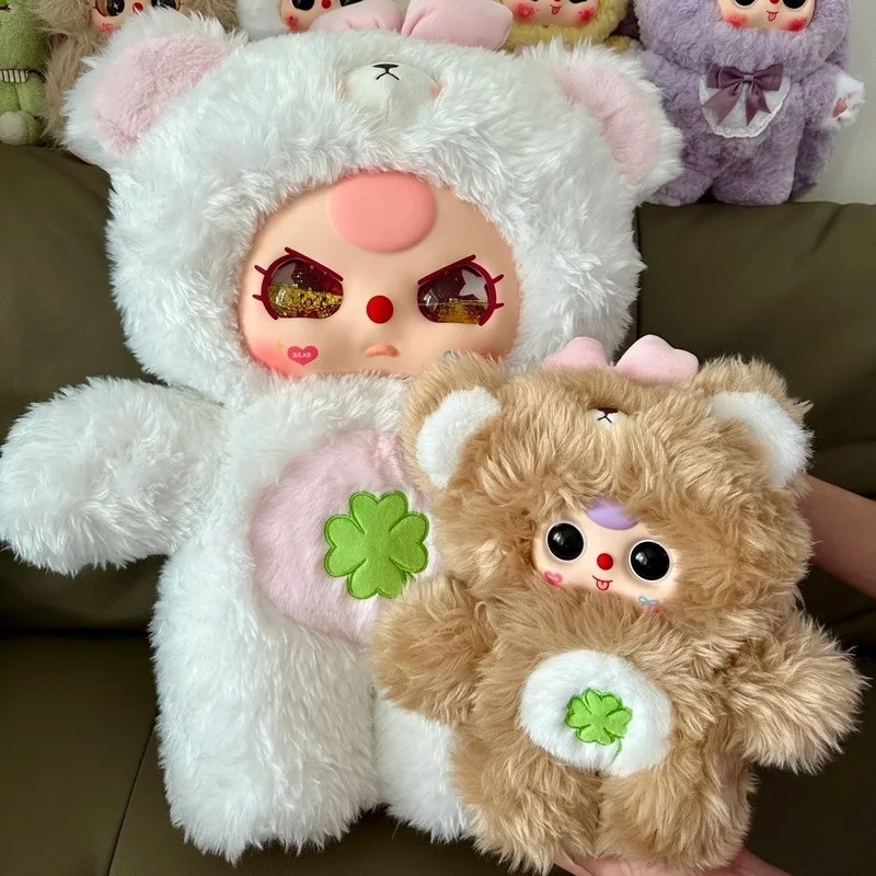 2025 nuevo bebé tres osos Cub Darling 1000% + 400% caja ciega de vinilo muñeca de peluche cruda niña regalo caja ciega serie un conjunto de dos muñecas