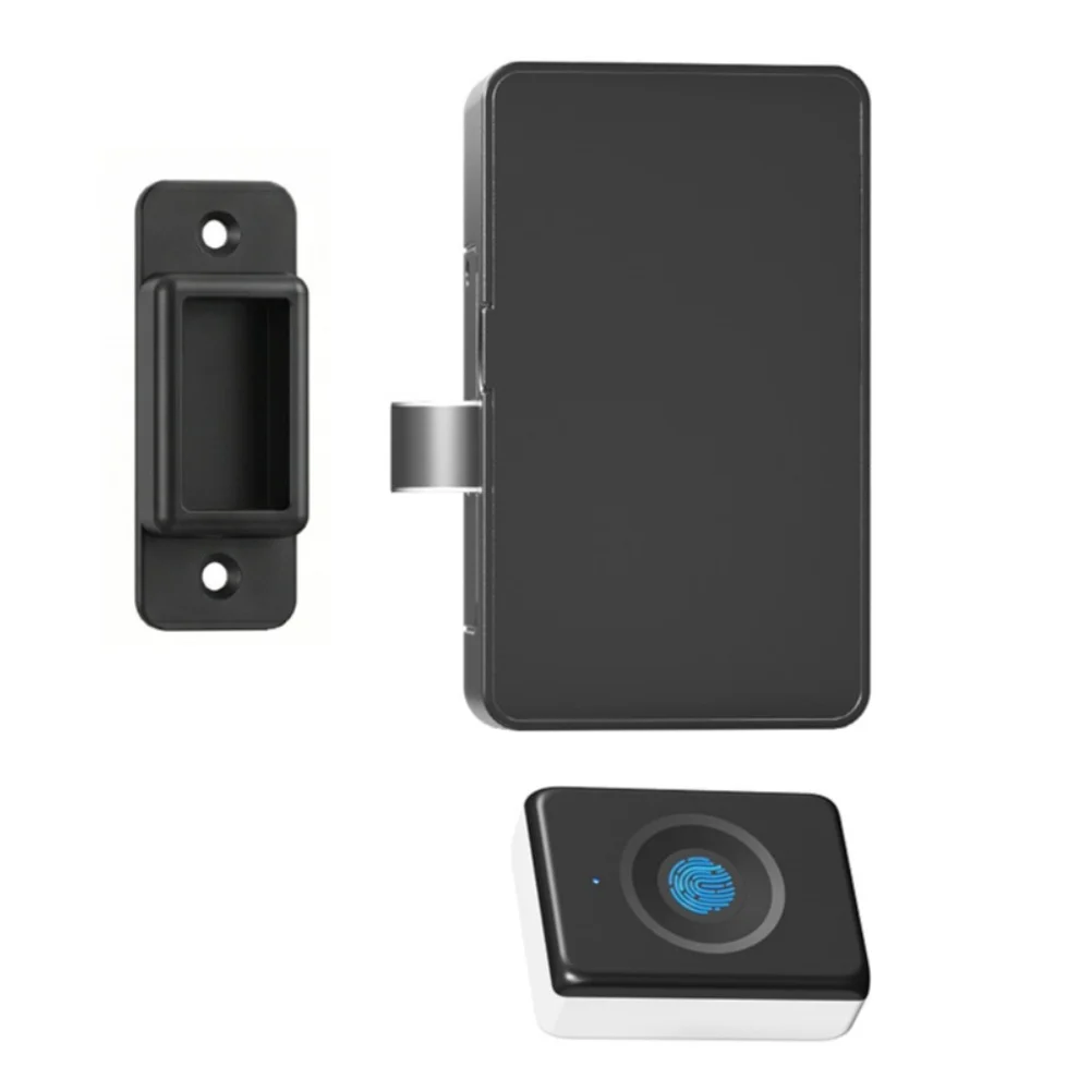 Biometric Fingerprint Lock for Drawers and Cabinets with Fast 0.5 Second Recognition and USB Rechargeable Design