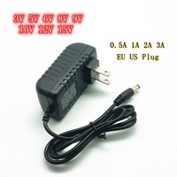 AC 110-240V DC 3V 5V 6V 8V 9V 10V 12V 15V 0.5 1A 2A 3A Universal Power Adapter Supply Charger adapter Eu Us for LED light strips